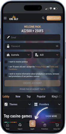 Casino main page