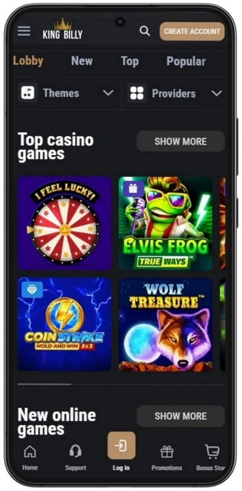 Visit the official site King Billy Casino