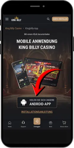 Installation der King Billy APK-Datei auf einem Android-Telefon