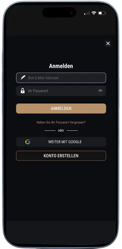Anmeldeformular für das King Billy Casino in Deutschland
