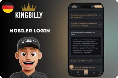 Mobiles Casino-Login-Interface